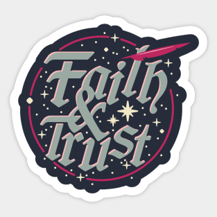 Faith and Trust Sticker